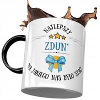 Kubek Czarny Dla Zduna Zdun Na Jakiego Nas Stać Z Nadrukiem Ze Zdjęciem