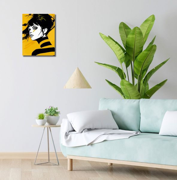 Obraz 30x40cm Żółty Wdzięk zdjęcie 2