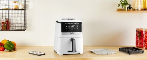 Frytkownica beztłuszczowa TEFAL Easy Fry Silence EY5521E 5l biała Air na Arena.pl