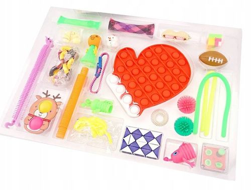 KALENDARZ ADWENTOWY ANTYSTRESOWE ZABAWKI FIDGET TOYS LOGICZNE GNIOTEK MOCHI na Arena.pl