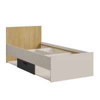 Łóżko młodzieżowe z szufladami Billz 90x200 Kaszmir/Dąb Cremona