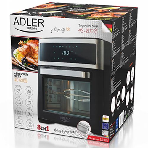 Mini piekarnik Adler AD6309 13 l czarny na Arena.pl