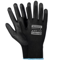 Rękawiczki Robocze Poliblack - Manualne Warsztatowe Verken Rozmiar 10