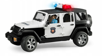 Jeep Wrangler Unlimited Rubicon policyjny z figurką policjanta Bruder 02526