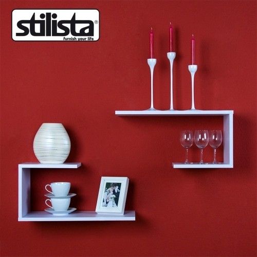 Zestaw półek ściennych, 2 szt, białe na Arena.pl