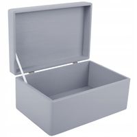 Pudełko drewniane szare z wiekiem 30x20x14 cm