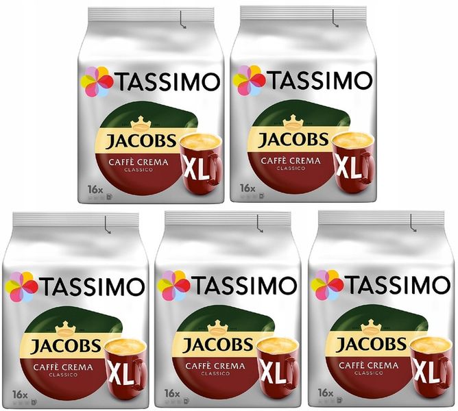 Kapsułki 5 x 16 TASSIMO Caffe Crema Classico XL zdjęcie 1