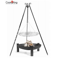 GRILL OGRODOWY COOKKING 180 CM NIERDZEWNY RUSZT 70 CM+PALENISKO PALMA 80 CM