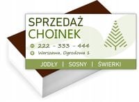 Wizytówki firmowe reklamowe 200 szt dużo wzorów SPRZEDAŻ CHOINEK