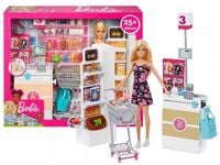 LALKA BARBIE SKLEP SUPERMARKET zestaw z lalką FRP01