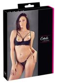 biustonosz półkowy koronkowy cottelli lingerie czarny 75b