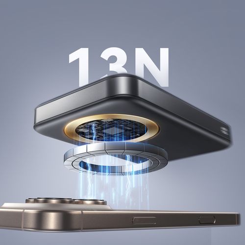 Powerbank 10000mAh 22.5W Qi2 JR-PBM12 MagSafe z podstawką - czarny na Arena.pl