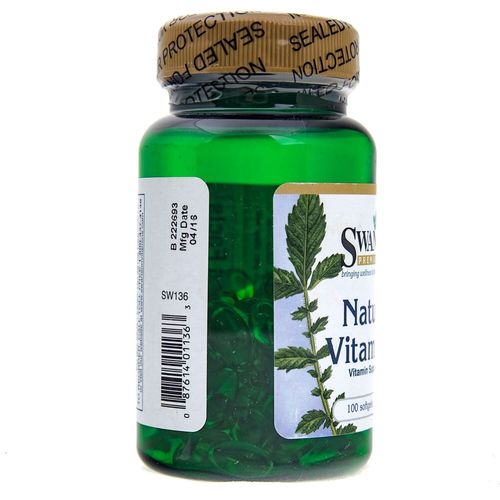 Swanson Witamina E naturalna 200 IU - 100 kapsułek na Arena.pl
