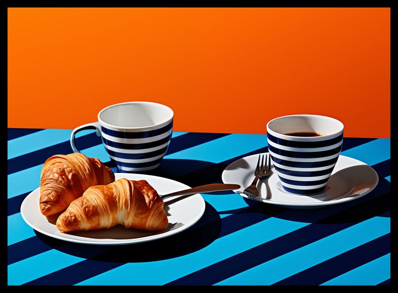Plakat 55x40cm Croissanty zdjęcie 2