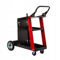 WÓZEK. SPAWALNICZY. DO SPAWAREK z półką na butle METALOWE KÓŁKA POD MIGOMAT