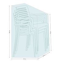 POKROWIEC NA KRZESŁA OGRODOWE STOK 65X65X75/100 CM