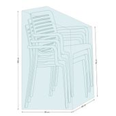 POKROWIEC NA KRZESŁA OGRODOWE STOK 65X65X75/100 CM