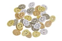 drewniana wykrawanka - jajko 36szt. 1,5 x 2cm.  253CAN12366B_A06