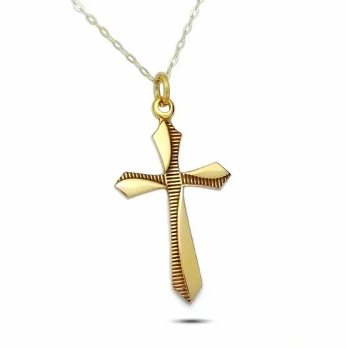 ZŁOTY KRZYŻYK ŁAŃCUSZEK 333 NA KOMUNIĘ CHRZEST na Arena.pl