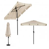 PARASOL OGRODOWY MULTIGARDEN 200X130 CM KORBKĄ POLIESTER