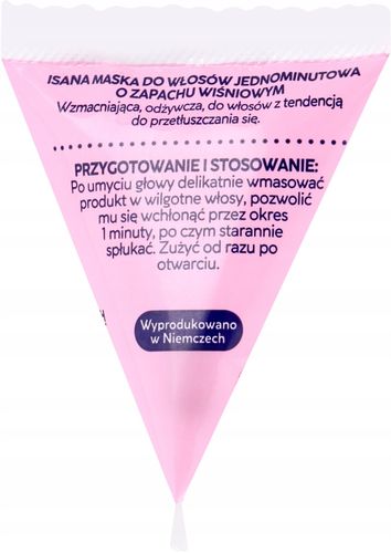 ISANA MASKA DO WŁOSÓW JEDNOMINUTOWA KWIAT WIŚNI 25 ML na Arena.pl