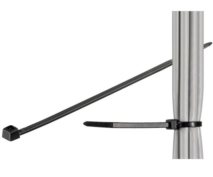 MicroConnect Cable tie 100pcs Black 203mm zdjęcie 1