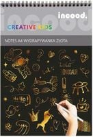 notes a4 wydrapywanka złota, p6