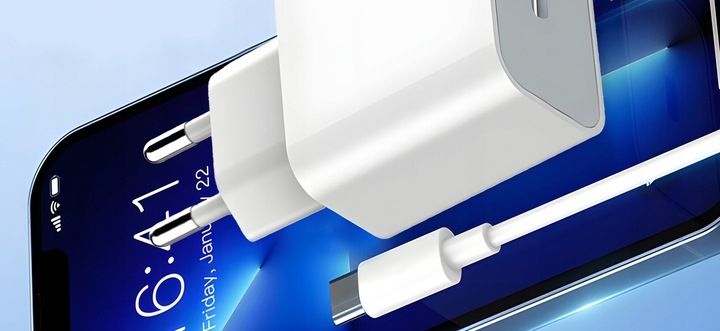 SZYBKA ŁADOWARKA DO IPHONE KOSTKA 20W + KABEL 1M / USB-C - IPHONE LIGHTING zdjęcie 10
