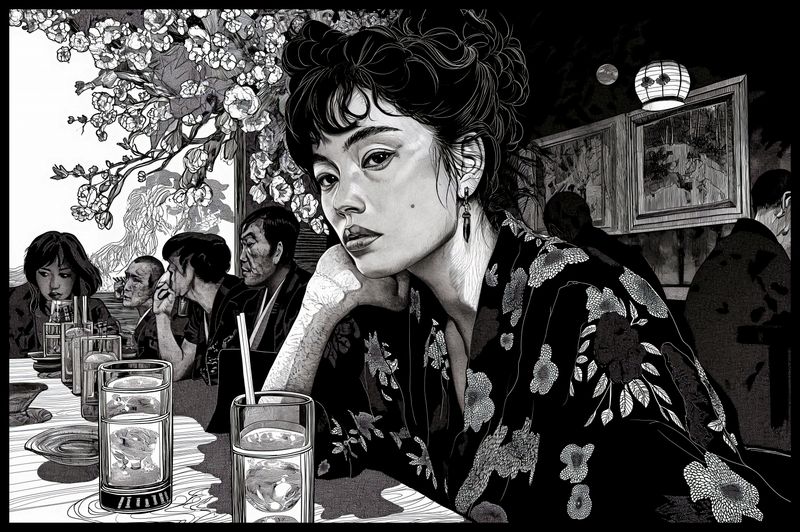 Plakat 86,4x56,8cm Czarne Kimono zdjęcie 2