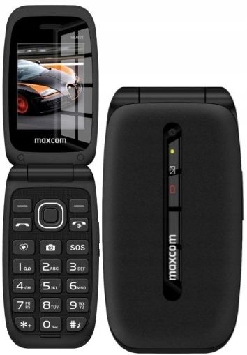 Telefon Z Klapką Maxcom Mm828 Czarny Lte Dla Seniora Sos Volte 1000 Mah zdjęcie 1