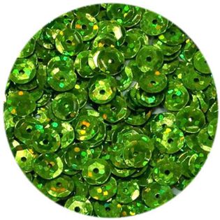 Cekiny "Classic Holo", zielone oliwkowe, 6 mm, 15 g, DekoracjePolska