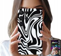 ETUI DO SAMSUNG GALAXY S23 Ultra - CZARNO BIAŁA ABSTRAKCJA + FOLIA HYDR