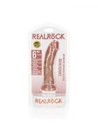 curved realistic dildo with suction cup   6/ 15,5 cm