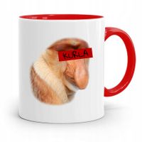 Kubek Czerwony Nosacz Janusz Kurła Prezent Z Nadrukiem Ze Zdjęciem