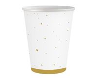 Kubeczki papierowe Celebrate złote, 6 szt.