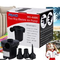 PAKO Elektryczna Pompka Do Piłki Materaca Basenu 230 V / 12 V DC