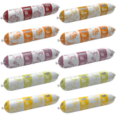 KARMA DLA PSA – MOKRA KARMA BATON MIX SMAKÓW MIĘSNYCH 10x900g | TUFTUF