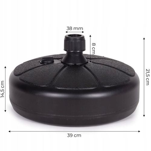 PODSTAWA PARASOLA OBCIĄŻENIE NAPEŁNIANE WODĄ 13L CIEŻKI I WYTRZYMAŁY na Arena.pl