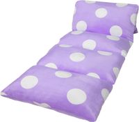 Pokrowiec na Poduszkę Podłogową Pluszowy Fioletowy w Kropki 85 x 220 cm