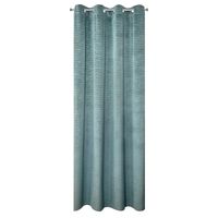 Zasłona na przelotkach welwet metaliczny nadruk ALUVIA 140X250 turkusowa
