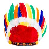 pióropusz wodza indianin kolorowe pióra zabawa
