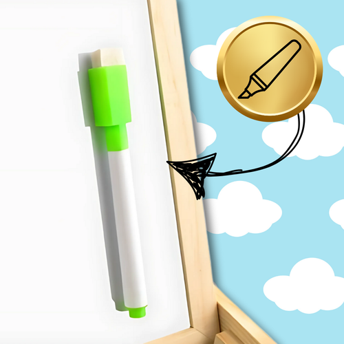 tablica magnetyczna suchościeralna kredowa farma dla dzieci pudełko j na Arena.pl