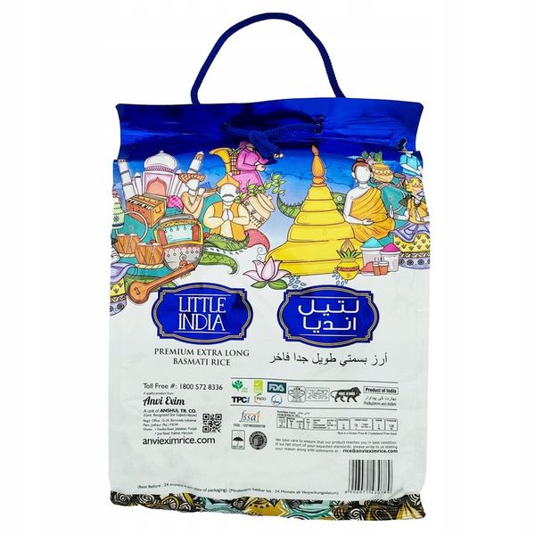 Ryż basmati extra długi premium Little India 5kg zdjęcie 2