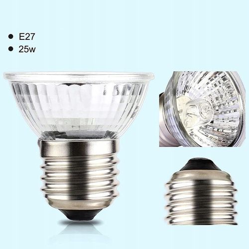 LAMPA GRZEWCZA DO AKWARIUM GADÓW ŻÓŁWIA WĘŻA Z 2 ŻARÓWKAMI UVA UVB 25 na Arena.pl