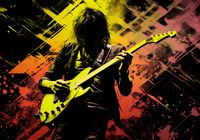 Plakat 66,5x46,5cm Gitarowa Pasja Na Elektryku