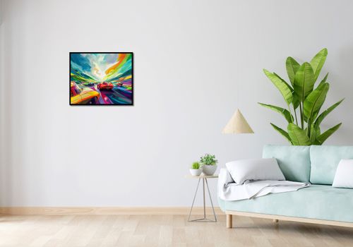 Plakat 60x50cm Wyścig Przy Barwach na Arena.pl