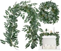 Pnący bluszcz wiszący liście do girlandy 1szt długi 200cm eukaliptus