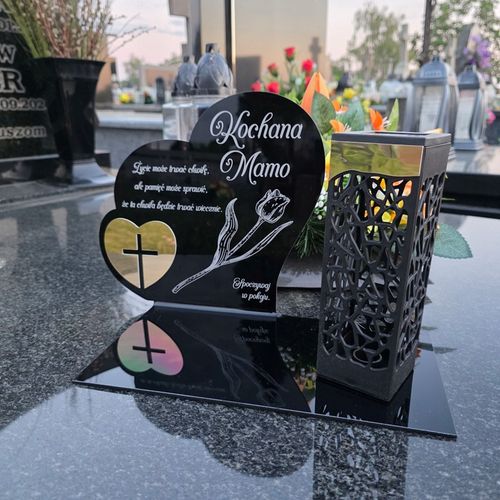 ZNICZ SOLARNY z Grawerem Wieczna Lampka Latarenka LED STATUETKA dla na Arena.pl