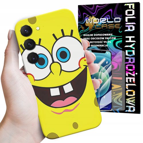 ETUI CASE DO SAMSUNG S23 - SPONGEBOB BAJKI GRY WYBÓR PLECKI + FOLIA na Arena.pl