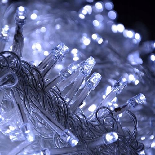 LAMPKI CHOINKOWE ZEWNĘTRZNE / WEWNĘTRZNE 375LED 50M ZIMNY BIAŁY WYTRZYMAŁE na Arena.pl